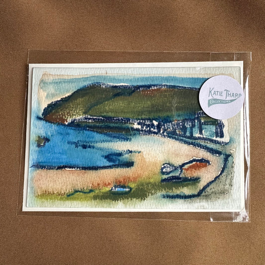 'Lake Town' Frameable Greeting Card